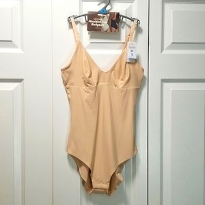Primark Taupe Smoothing Shapewear Moulded Cup Bodysuit Small